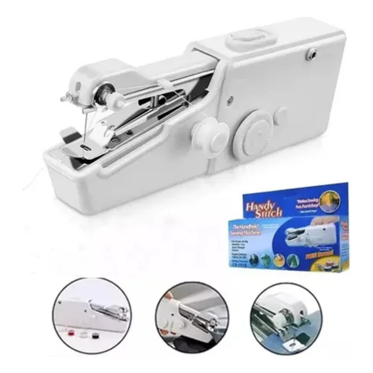🧵 Máquina de Coser Manual Portátil: Arregla en segundos, sin complicaciones